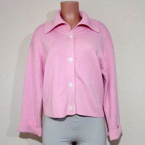 Baum Und Pferdgarten Cardigan Sweater Pink Cotton Cashmere Blend